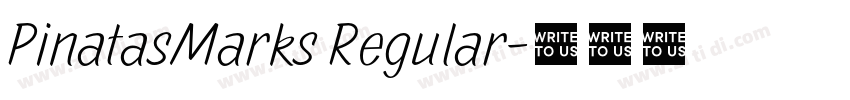 PinatasMarks Regular字体转换